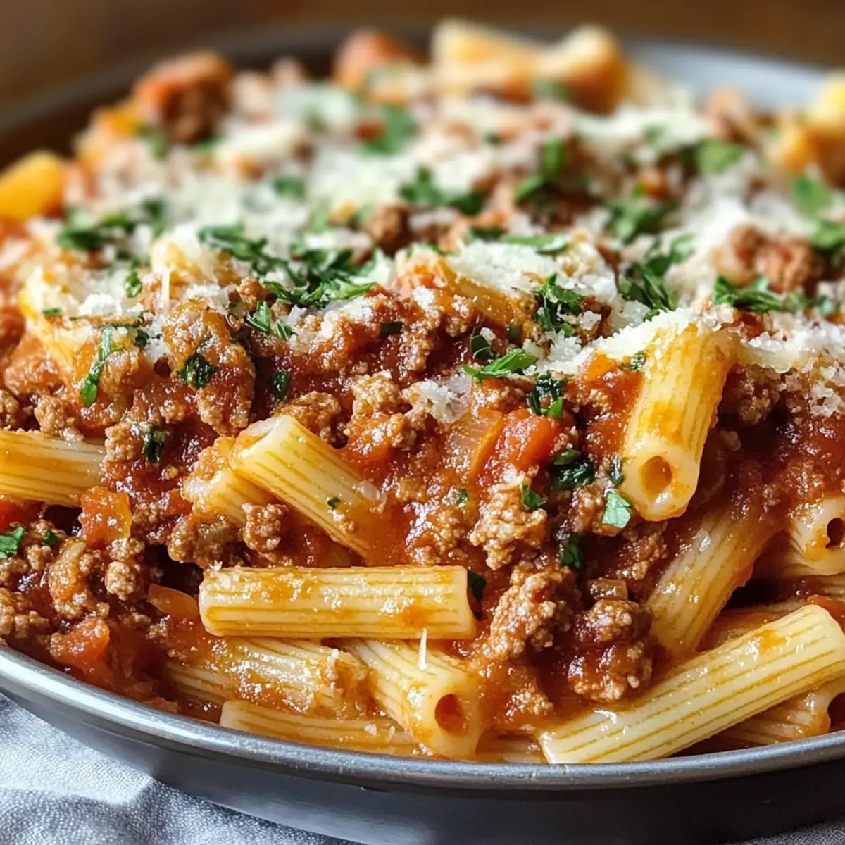 Rindfleisch Pasta in TomatensoAe Rezept pueimw